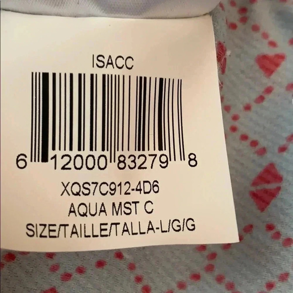 AQUA Geometric Print Blue Shorts - Picture 6 of 8